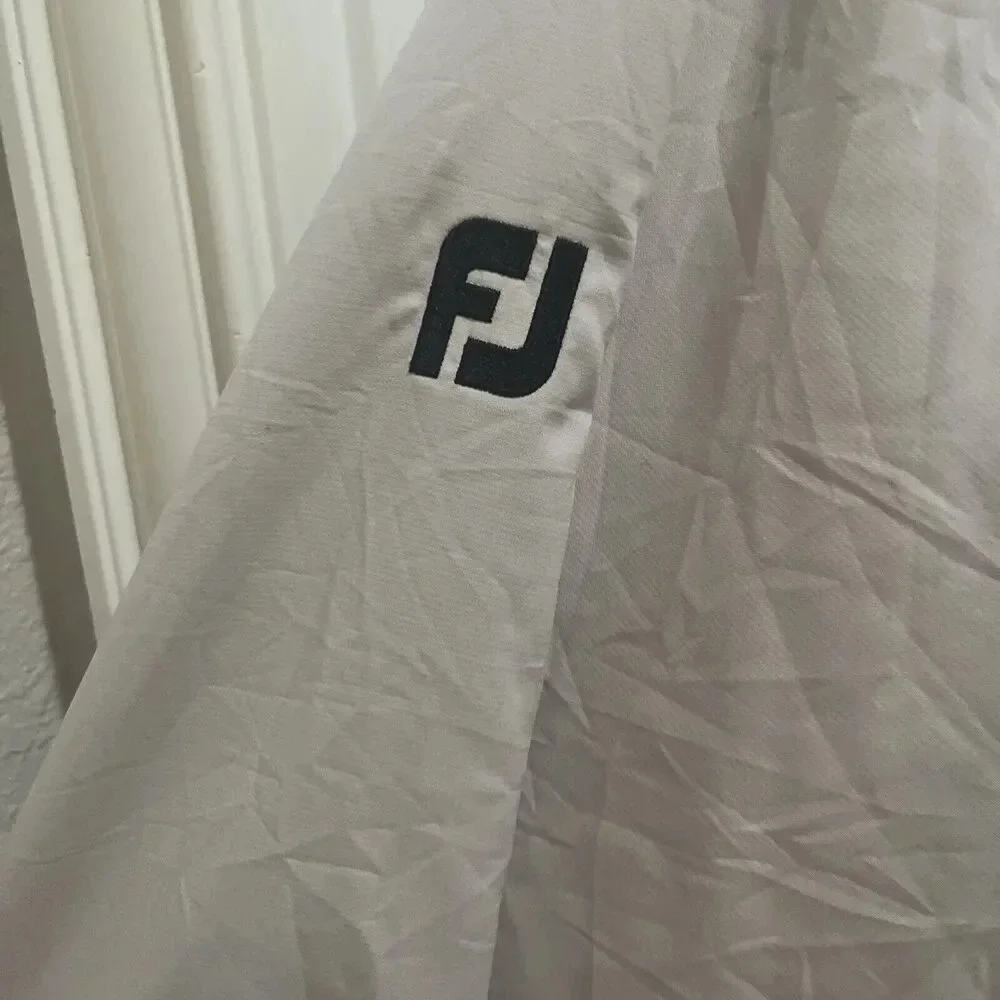 Footjoy Men's Full Zip Golf  Tan  Jacket SZ XL Performance Lightweight  Outdoor